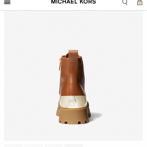 Michael Kors Payton Leather Combat Boot ✨brand new✨ - Picture 3 of 7